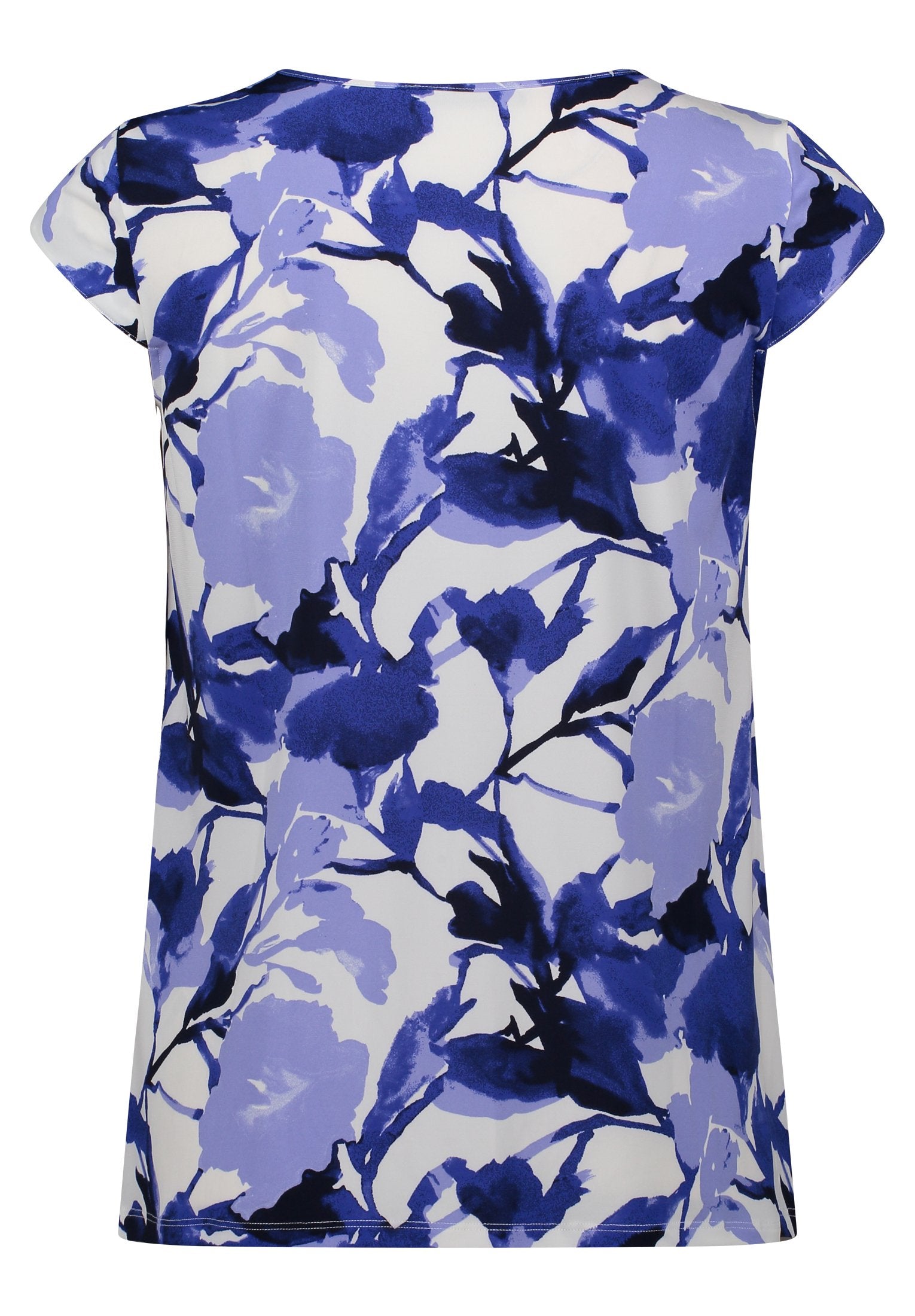 Rundhals-Shirt (Cream/blue)