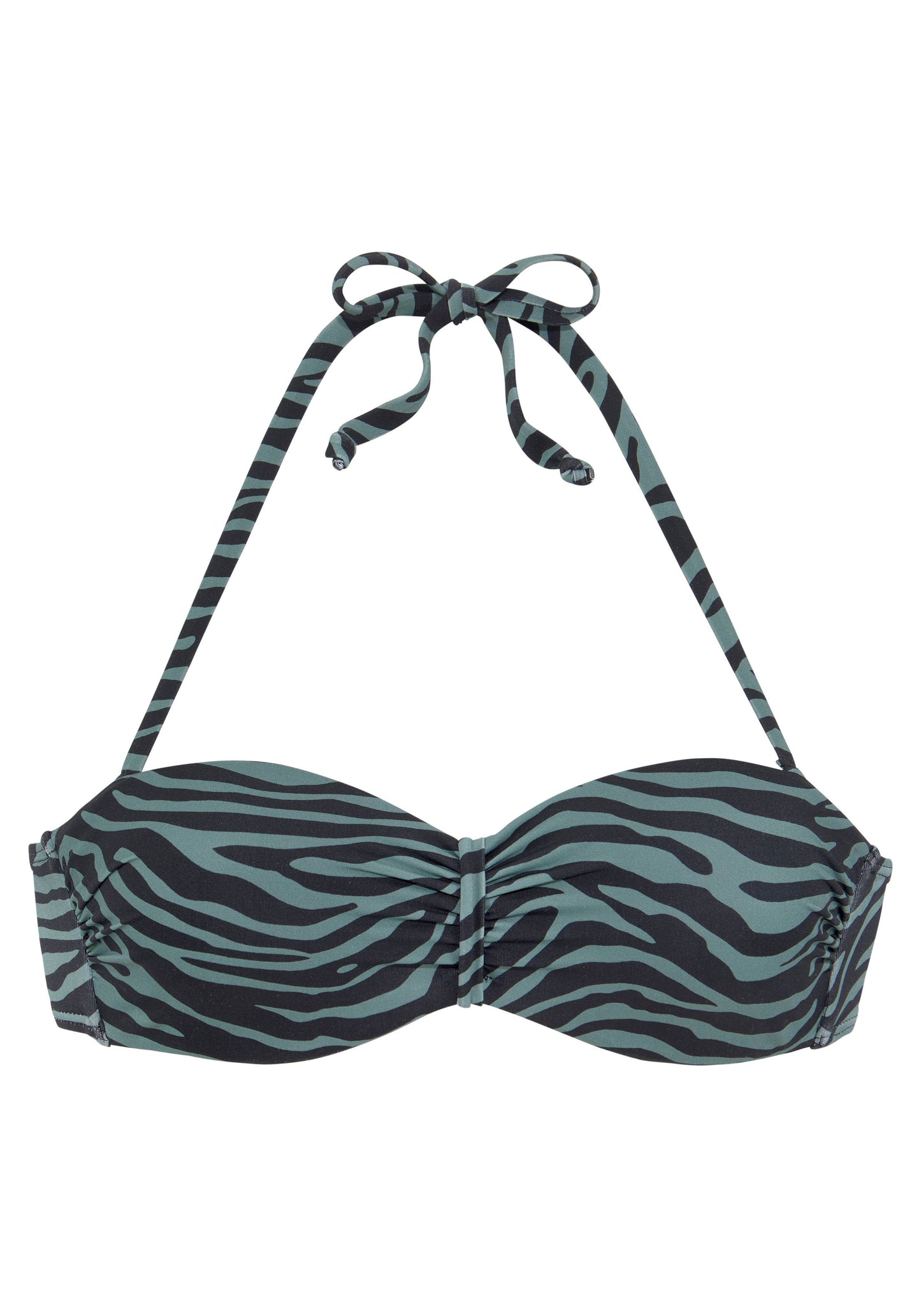 venice beach lm exkl. sport Bügel-Bandeau-Top (Black-oliv)
