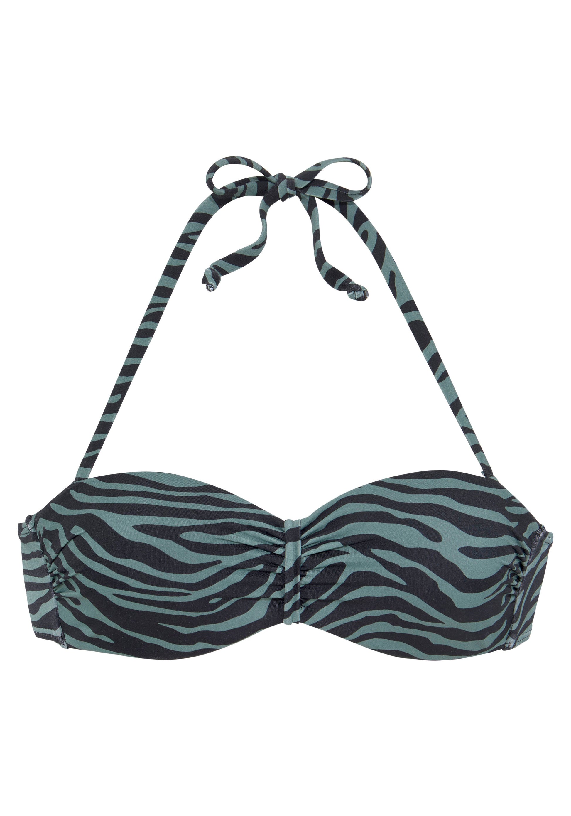 venice beach lm exkl. sport Bügel-Bandeau-Top (Black-oliv)