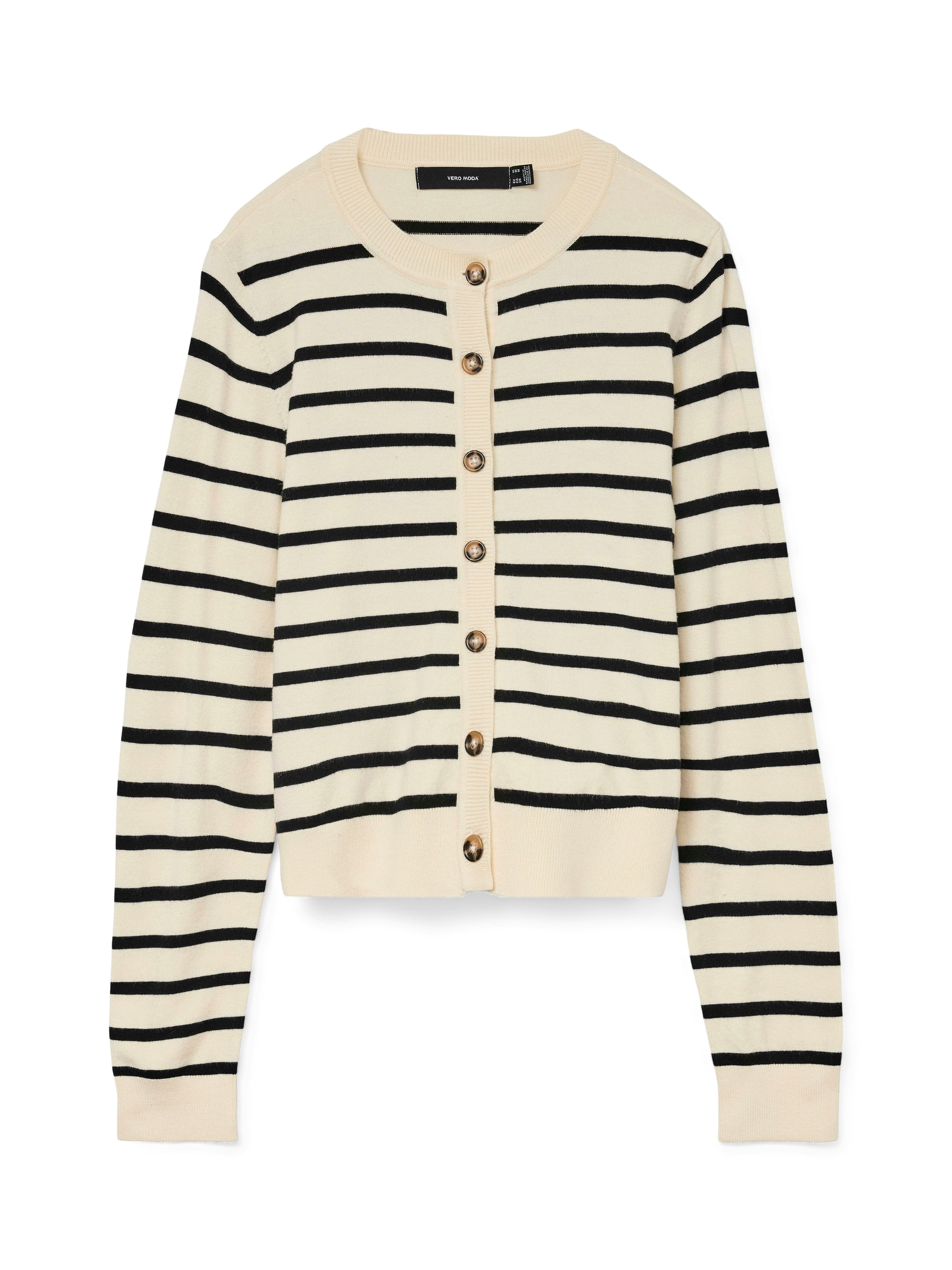 Vmsaba Plain Ls O-neck Cardigan Noos (Birch/w. B)