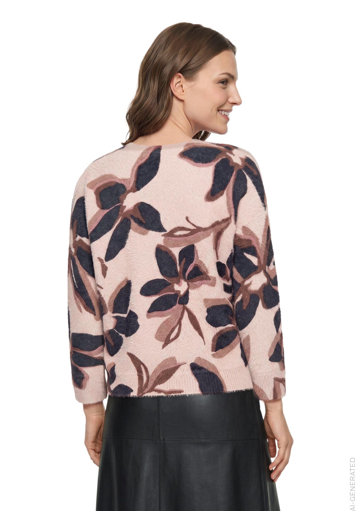 Strickpullover (Rosé/black)