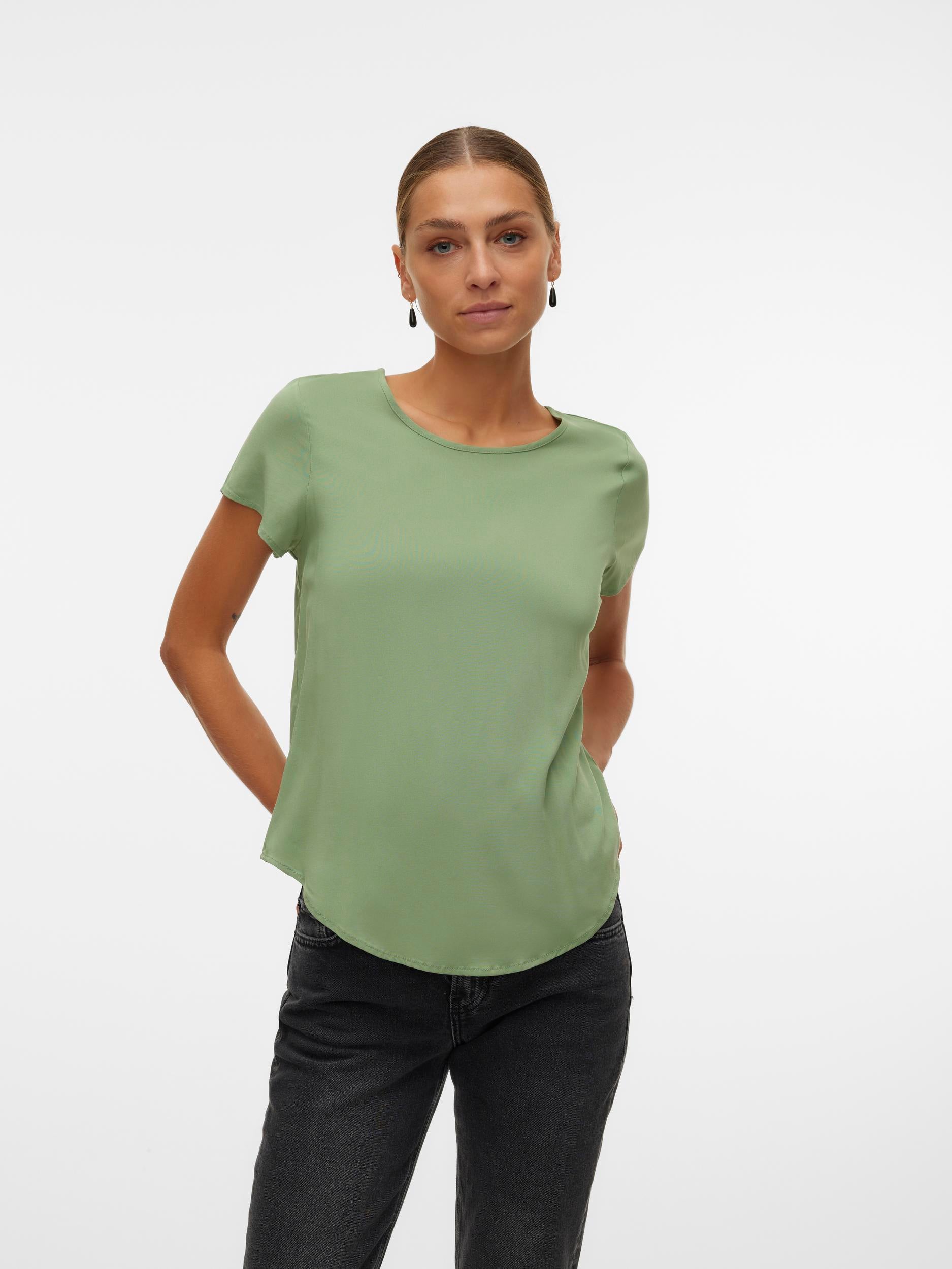 Vmbella Ss Top Wvn Ga Noos (Hedge Green)
