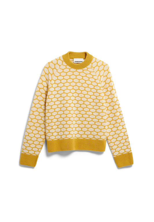 Wool Multi Dots Knit Sweater (Mosslace-oatmil)