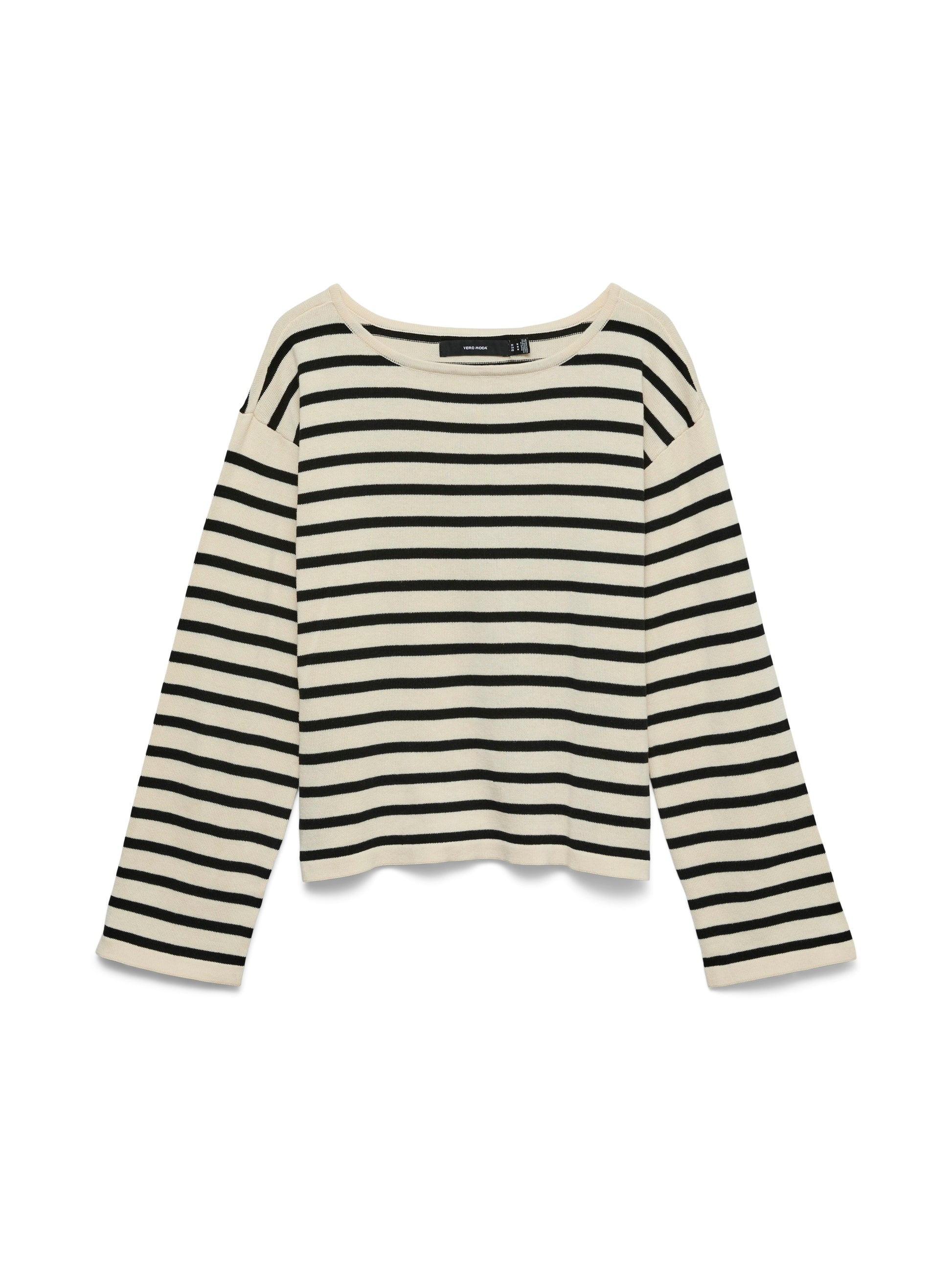 Vmnoma Ls Boatneck Pullover Noos (Birch/blac)