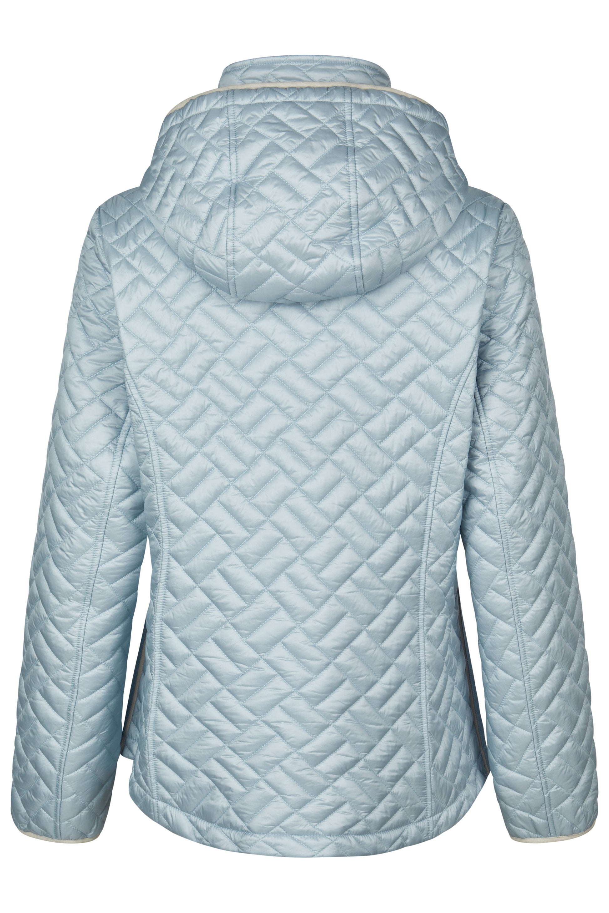 Sandwich-Steppjacke mit Kapuze (Sky Blue)