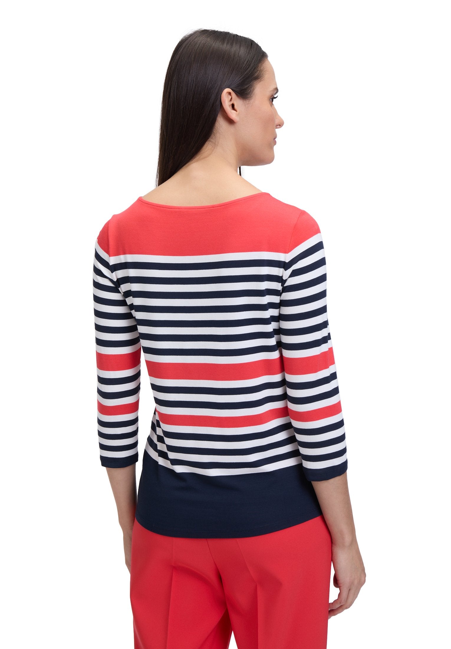 Basic Shirt (Dark Blue/red)