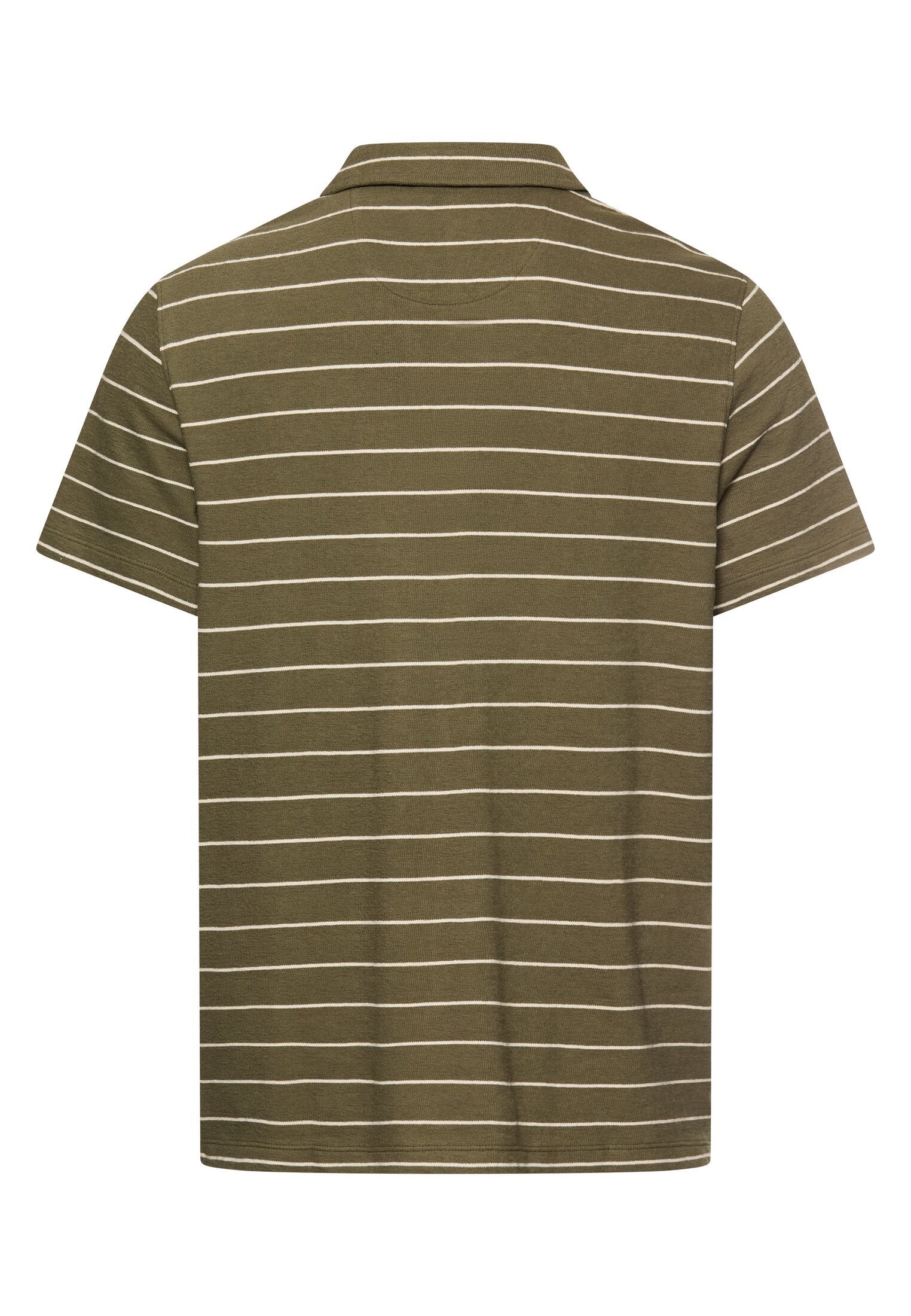 Poloshirt mit kontrastierenden Details (Deep Olive)