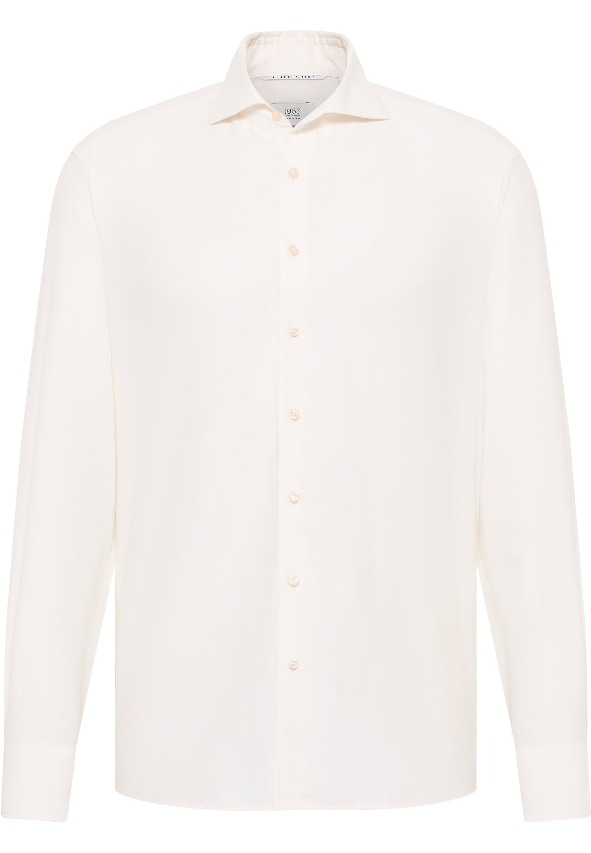 Linen Shirt Twill Langarm (Beige)