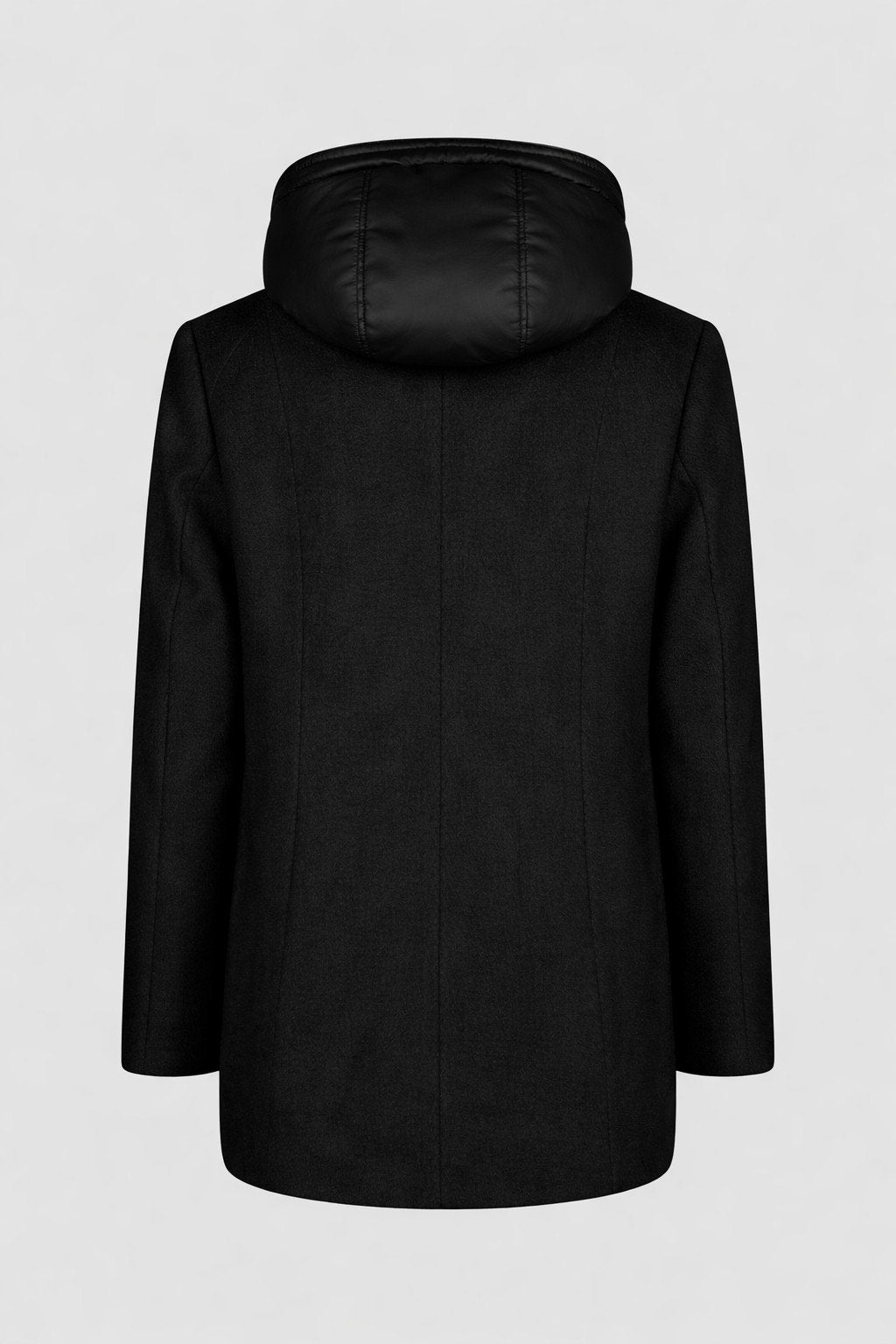 Wolljacke mit Kapuze (Black)