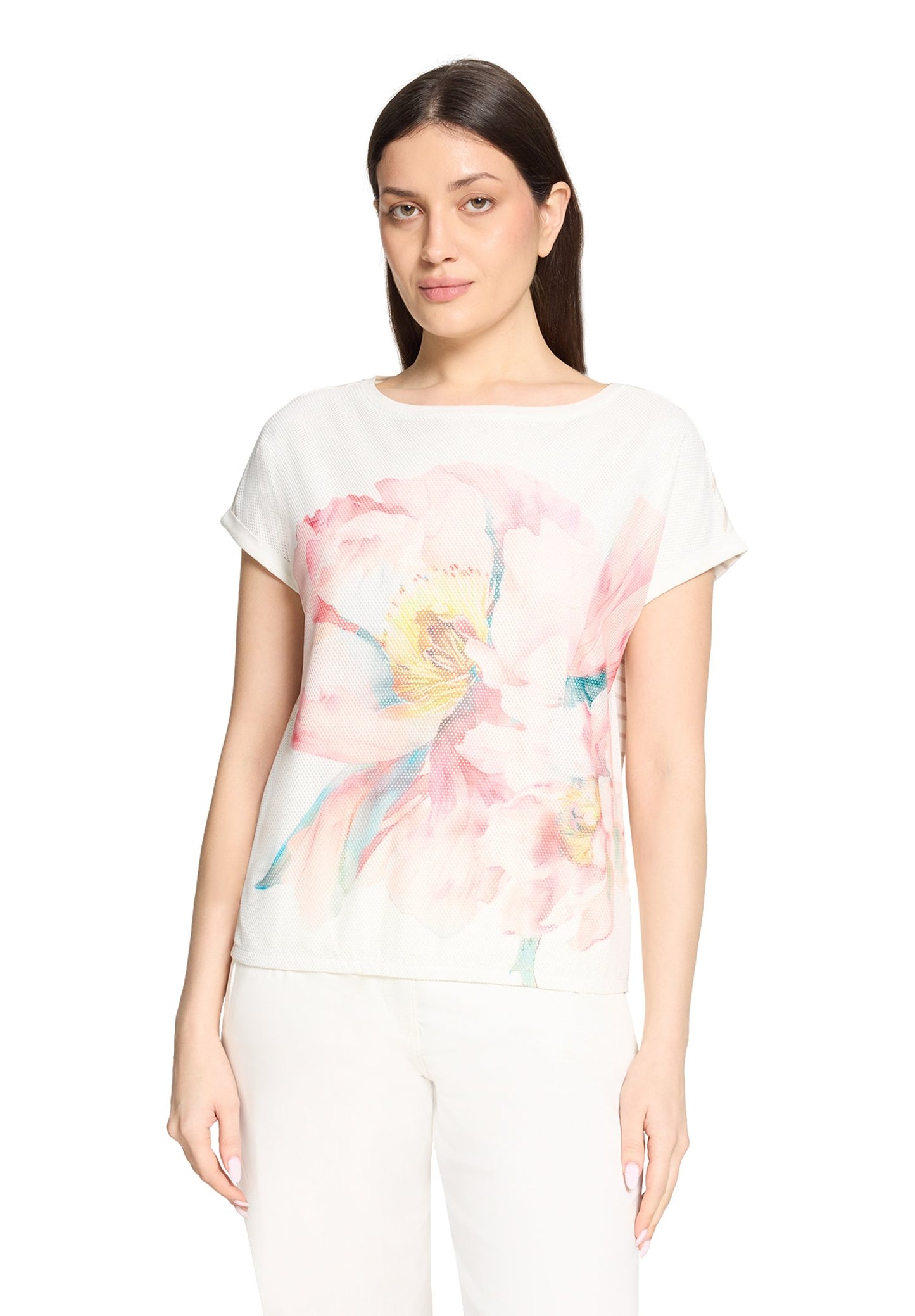 Halbarm-Shirt (Patch Cream/ros)