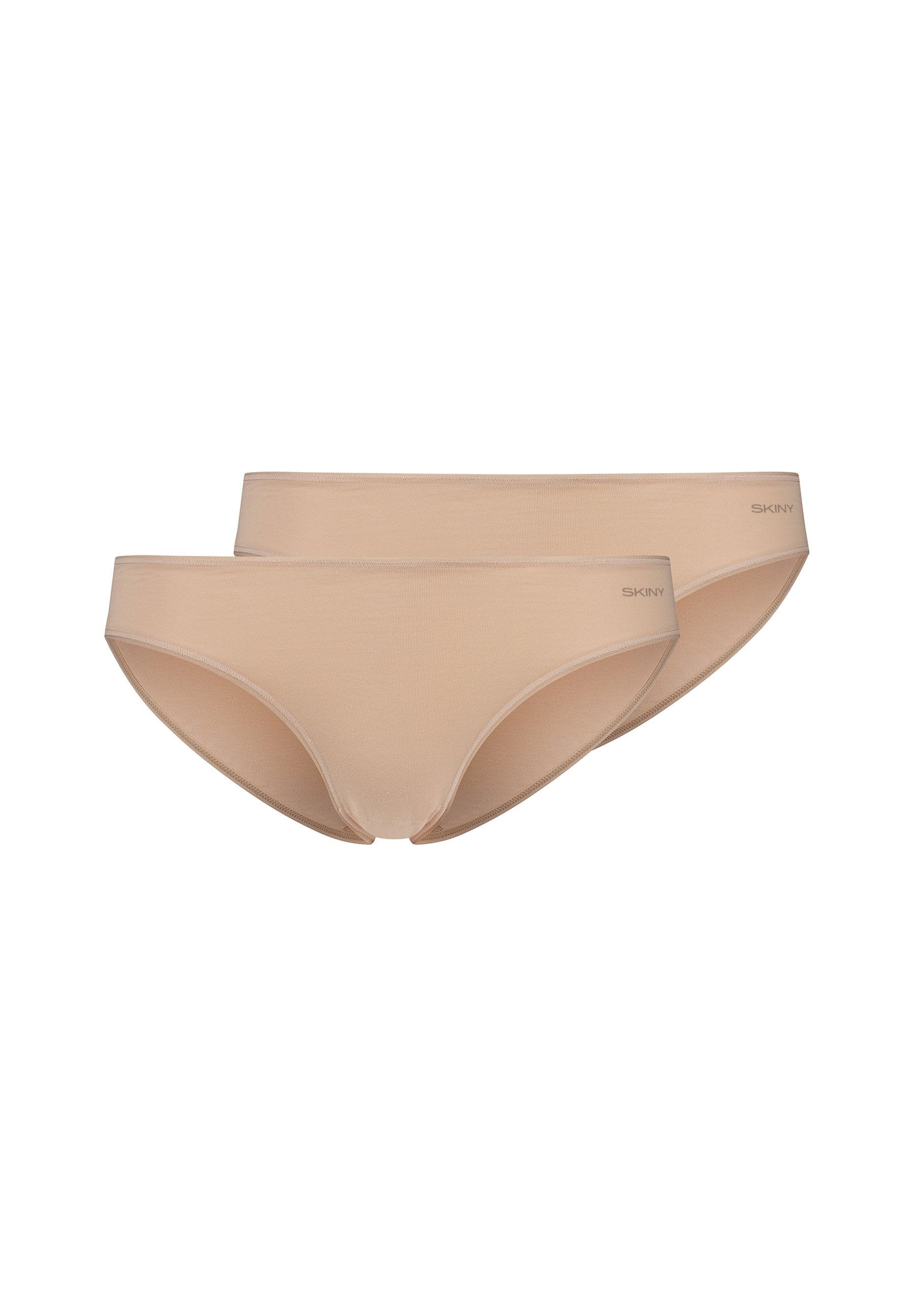 Skiny Damen Rio Slip Doppelpack SKINY ADVANTAGE Cotton Stretch (Beige)