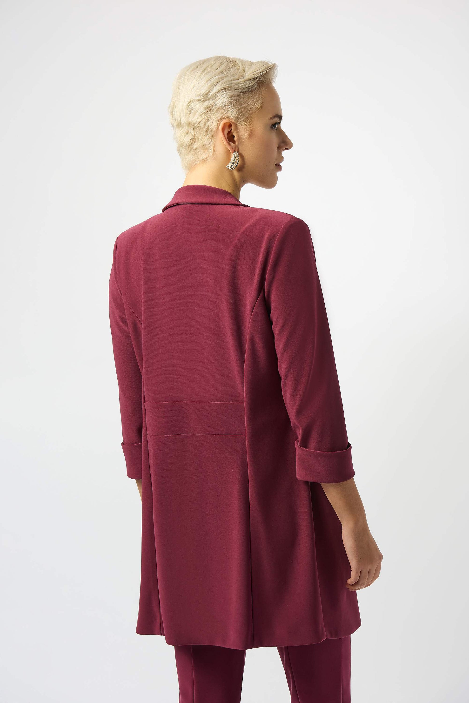 Langer Jerseyblazer (Merlot)