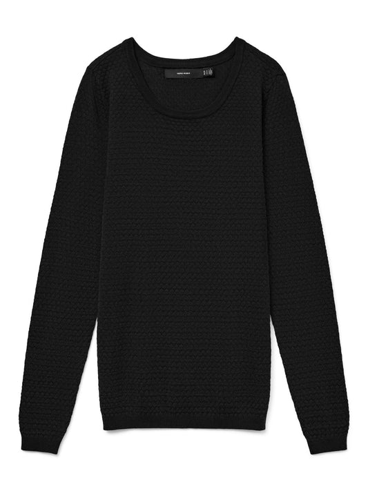 Vmcare Structure Ls O-neck Blou Noos (Black)