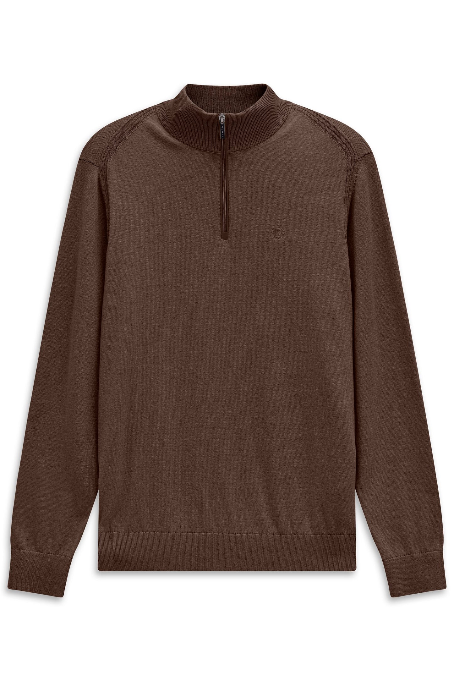 Herren Pullover 1/1 Arm (Braun)