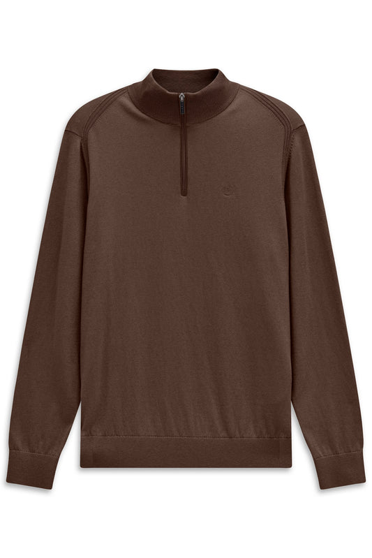 Herren Pullover 1/1 Arm (Braun)
