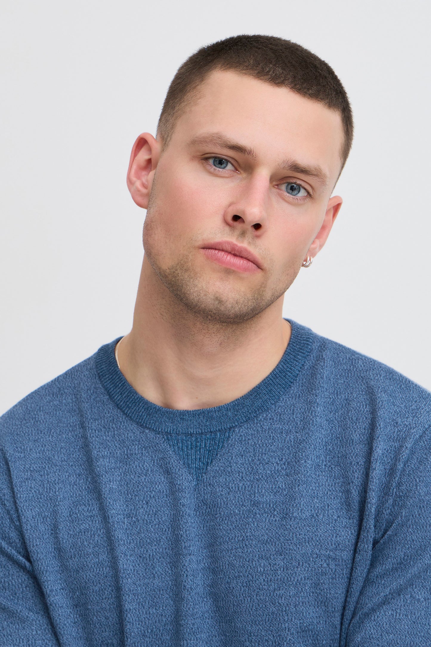 Bhbruton Crew Neck Knit (Copen Blue)