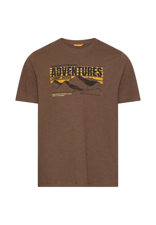 T-Shirt aus reiner Baumwolle (Mud Brown)