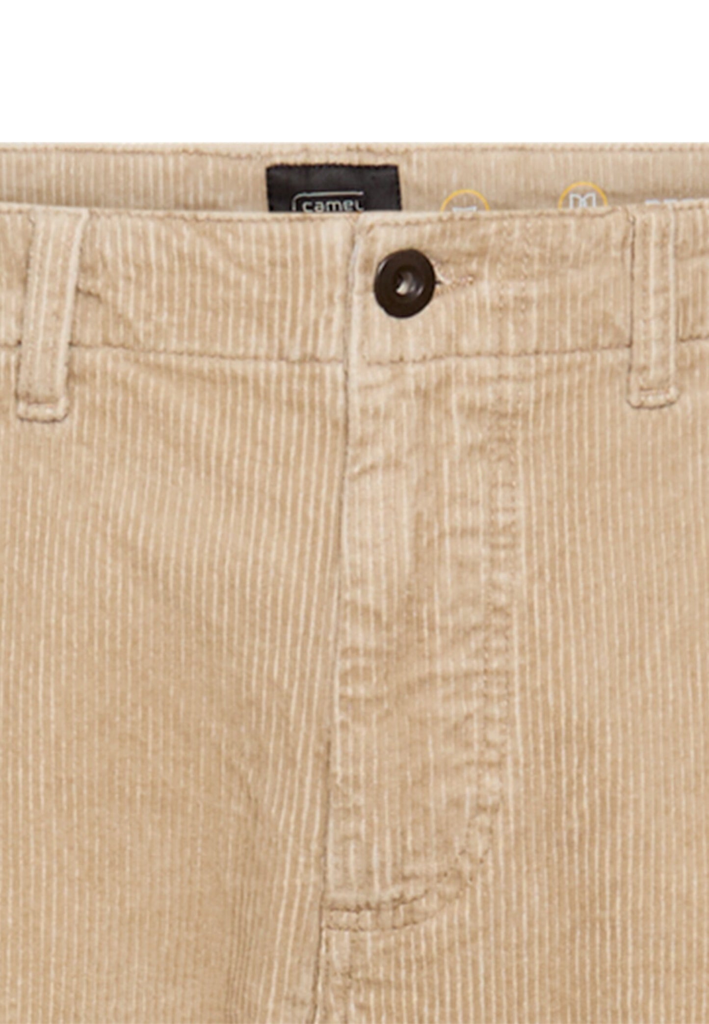 Regular Fit Chino Hose aus Cord (Beige)