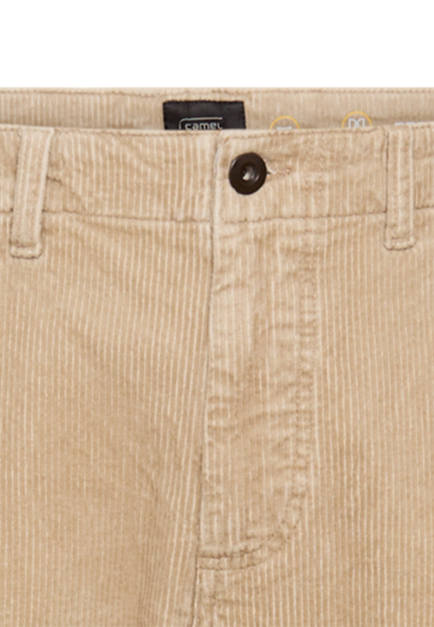 Regular Fit Chino Hose aus Cord (Beige)