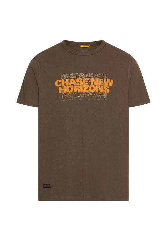 T-Shirt aus reiner Baumwolle (Dark Brown)