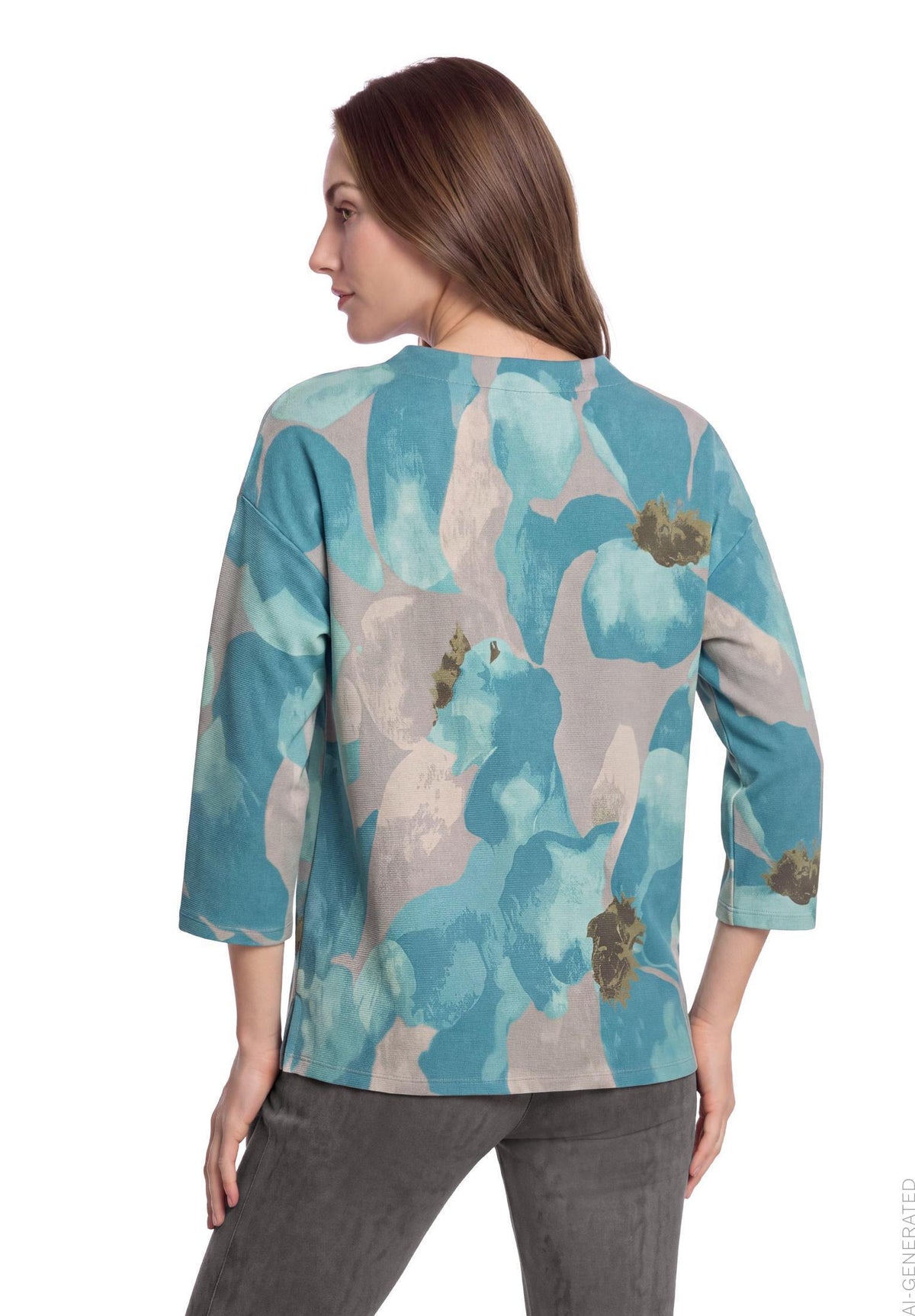 Sweatshirt (Petrol/grey)