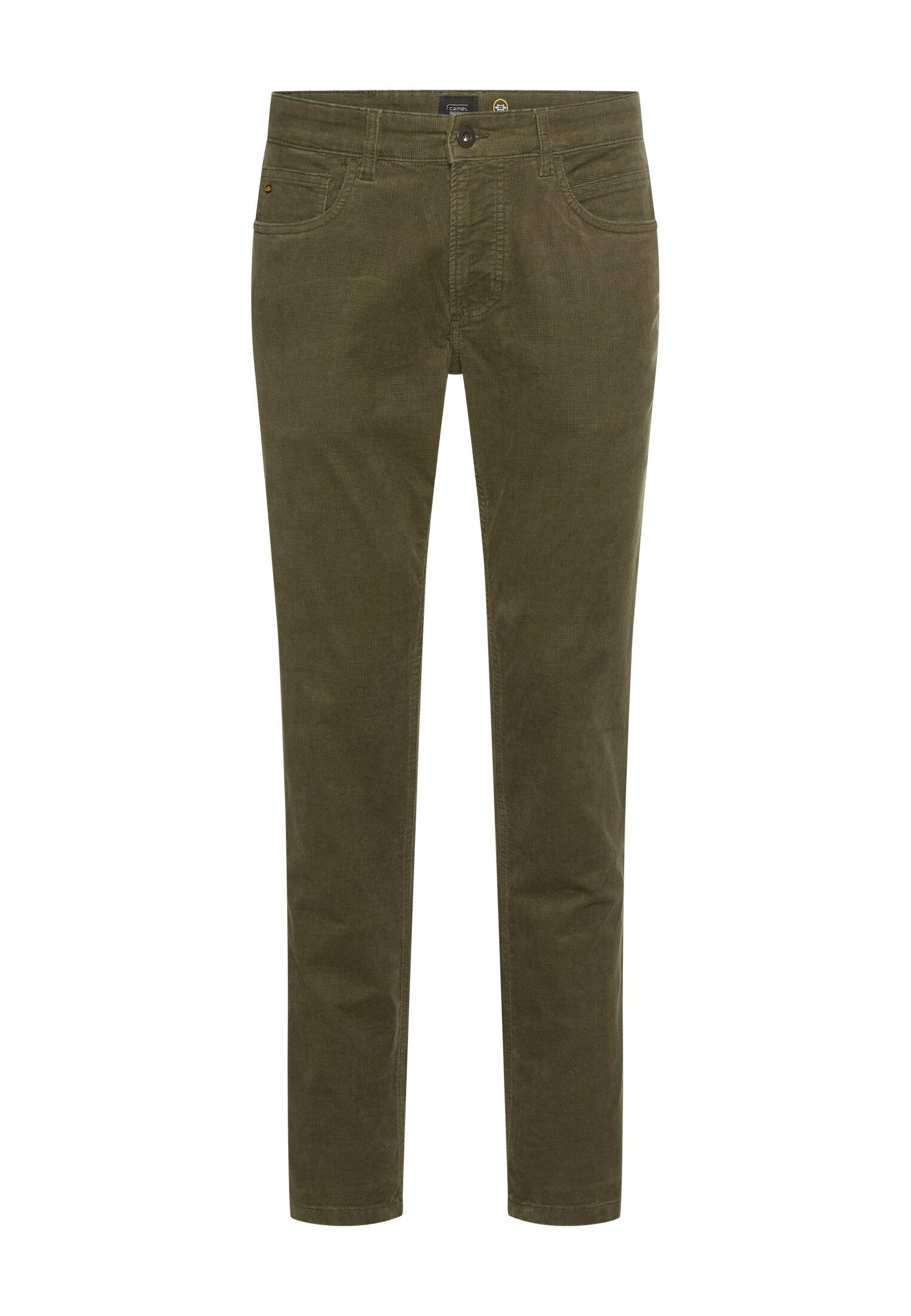 5-Pkt Regular Fit Hose aus Baumwollmix (Forest Green)