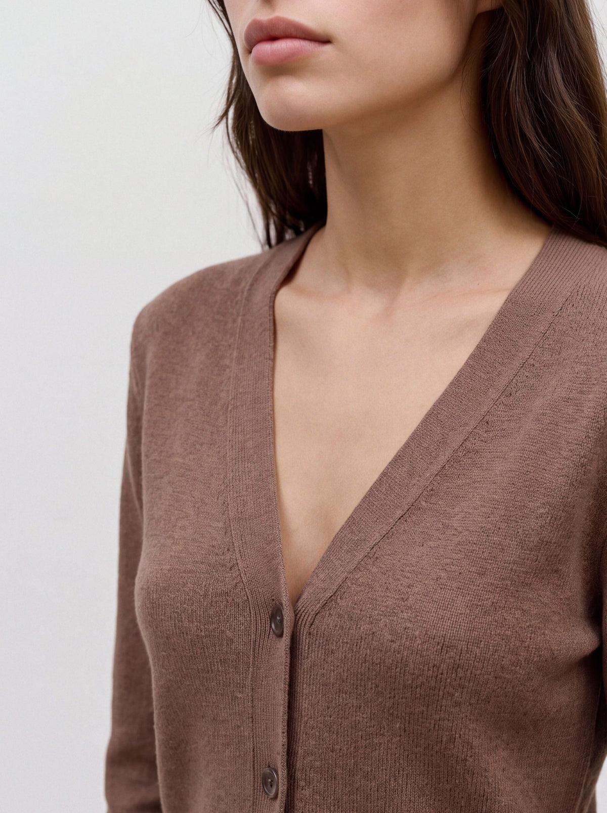 Vmmille Ls V-neck Cardigan Noos (Cocoa Brown)
