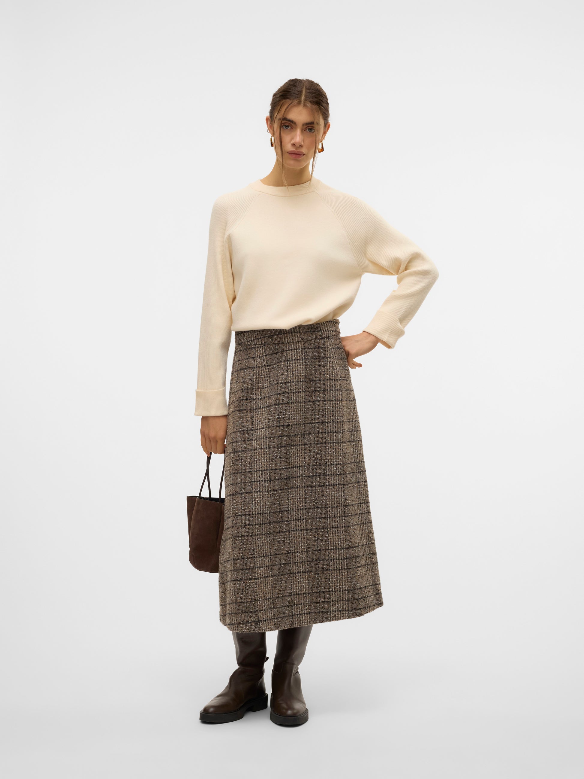 Vmgold Mix Ls O-neck Pullover Ga (Birch)