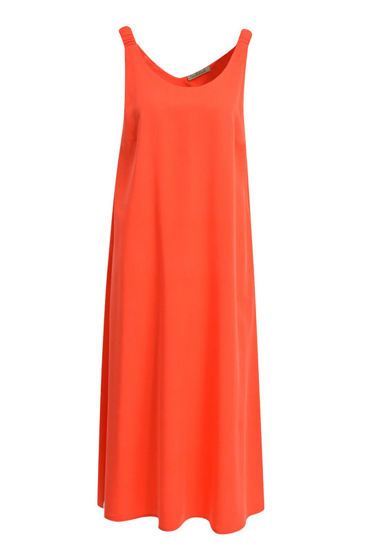 Gathered Strap Dress (Chili)