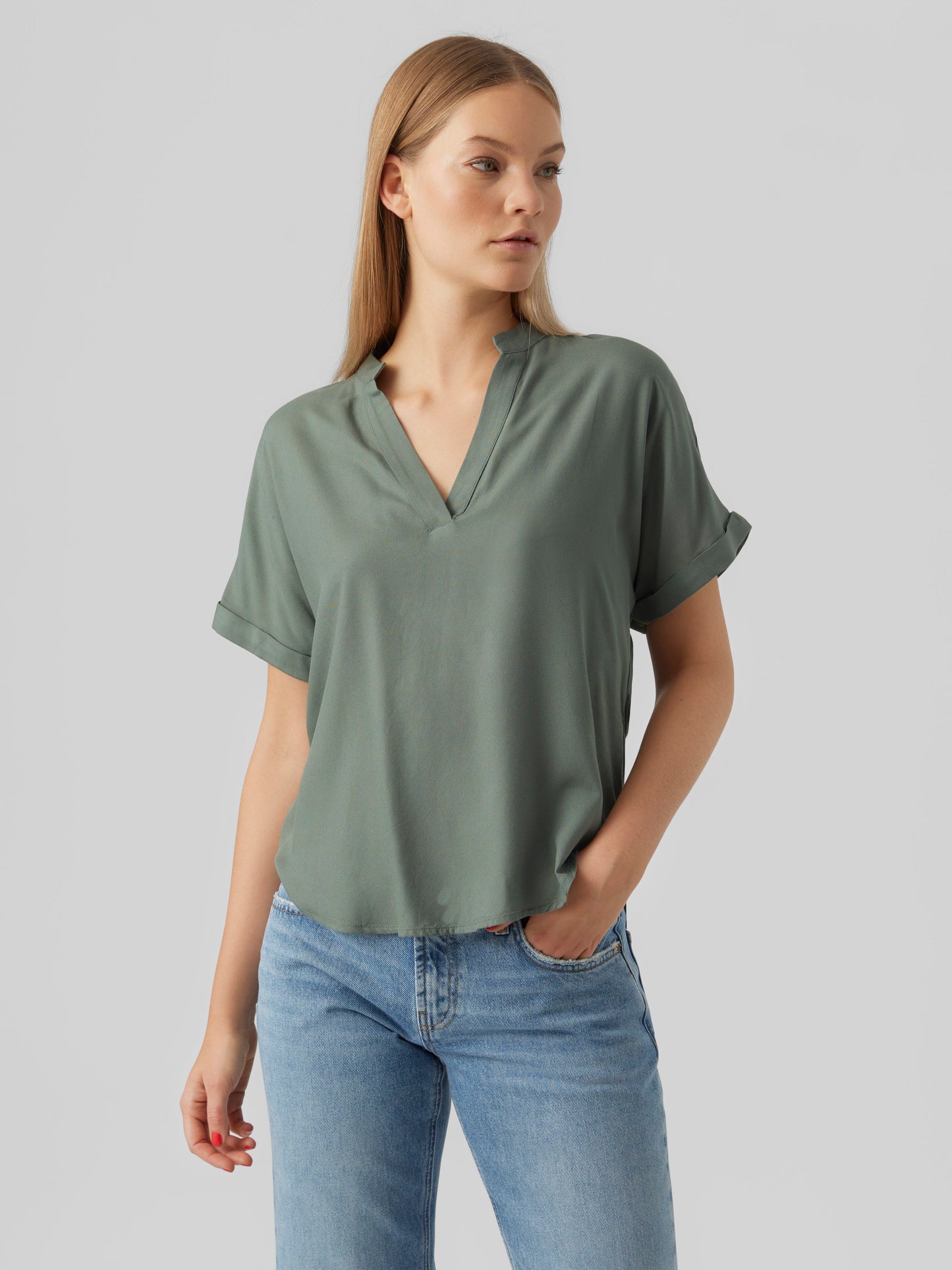 Vmbeauty Ss Top Wvn Noos (Laurel Wreath)