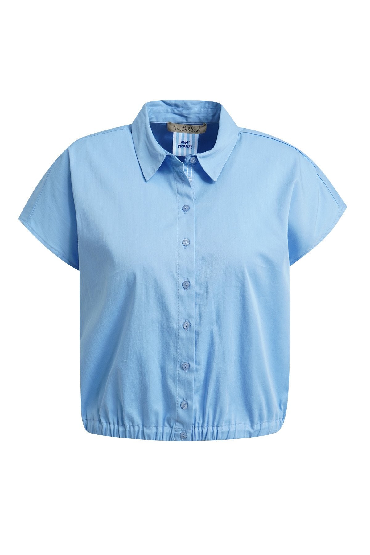 Dropped shoulder Blouse (Sky)