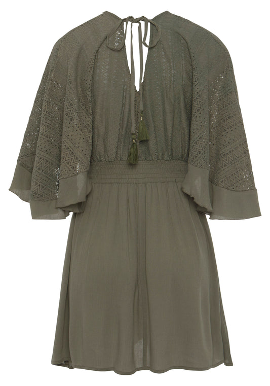 LASCANA Strandkleid (Khaki)