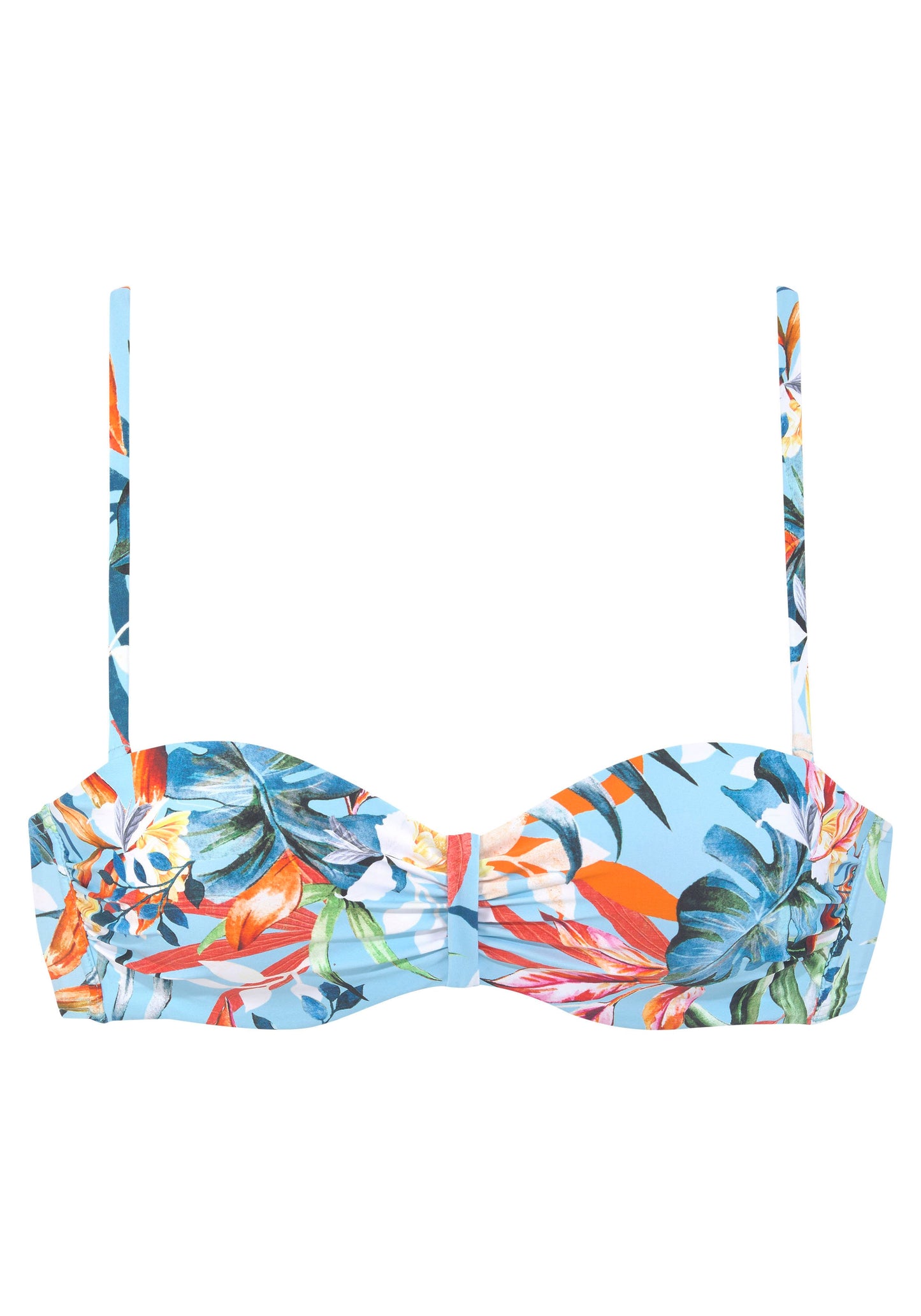 venice beach lm exkl. sport Bügel-Bandeau-Top (Lt.blue Prin)