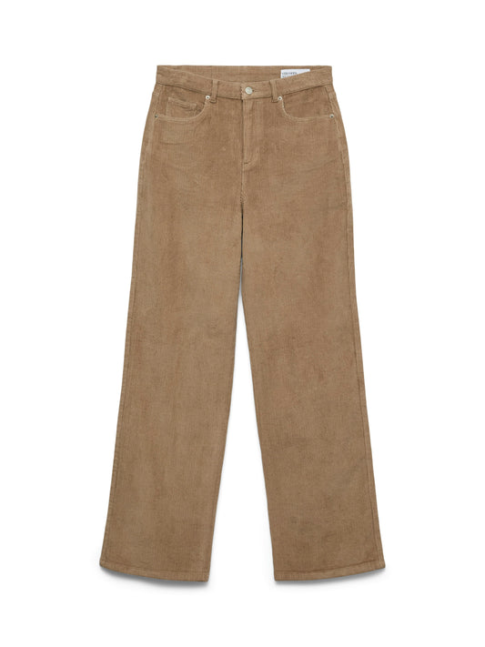 Vmtessa Hr Wide Corduroy Pants Ga Noos (Silver Mink)