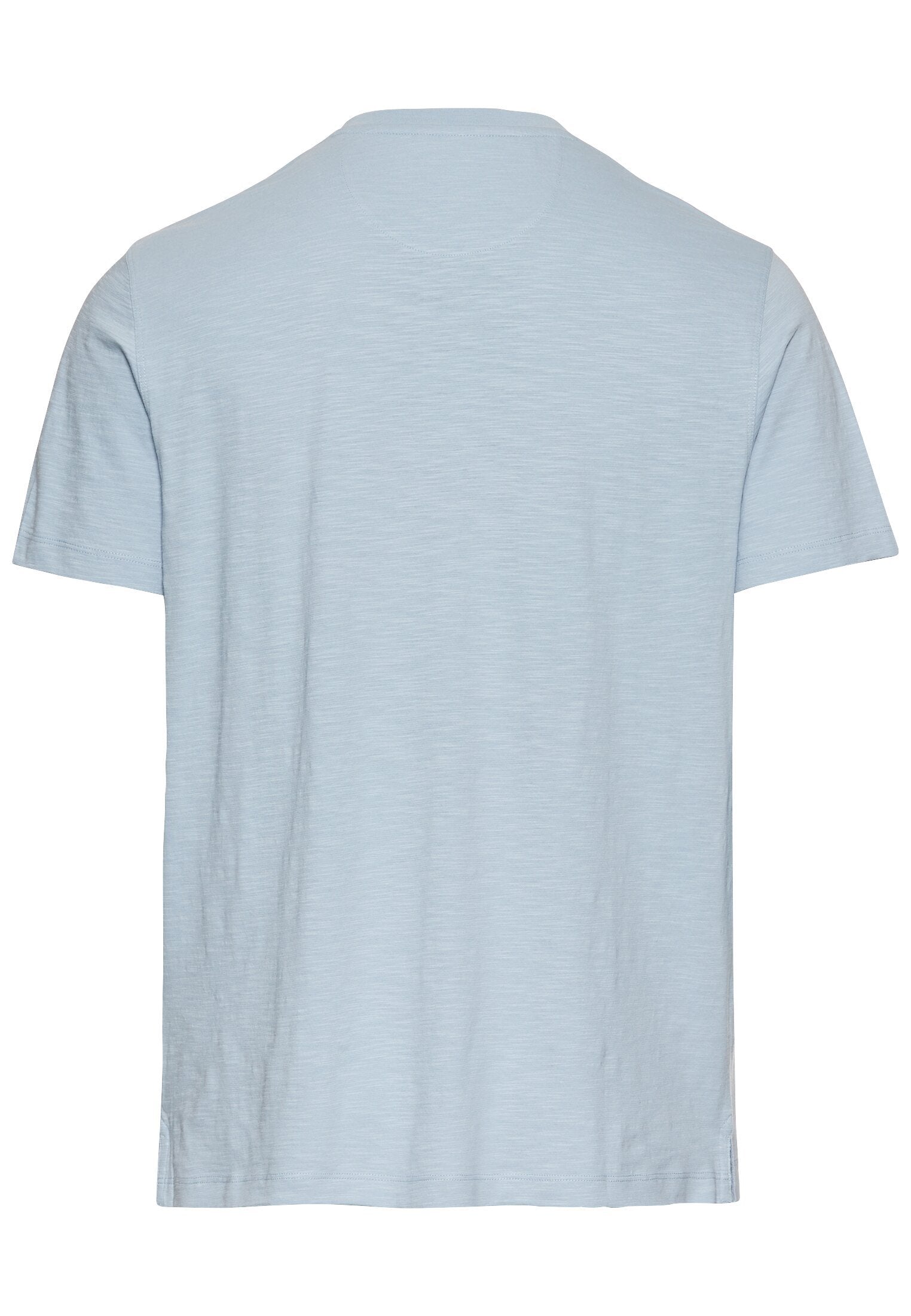 Kurzarm Henley aus Organic Cotton (Smoke Blue)