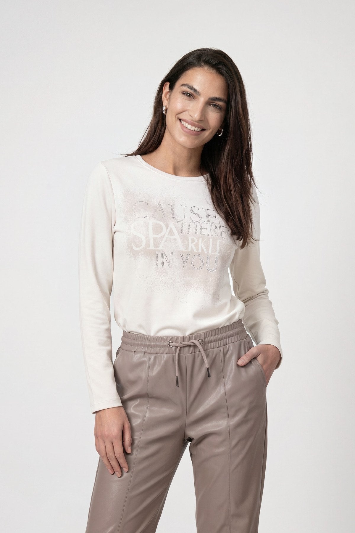 Sweatshirt mit Schmuckdetails (Pearly)