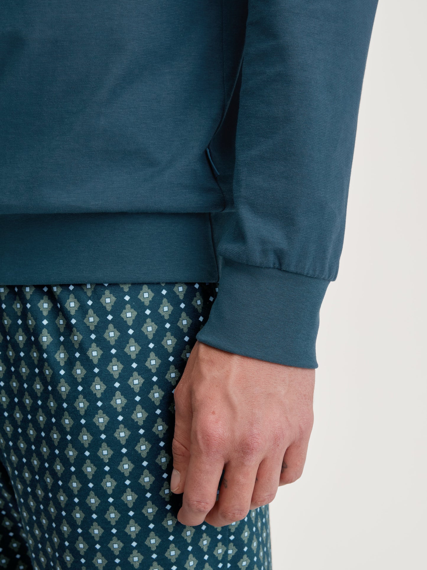 MEN Pyjamas with cuff (Deep Petrol)