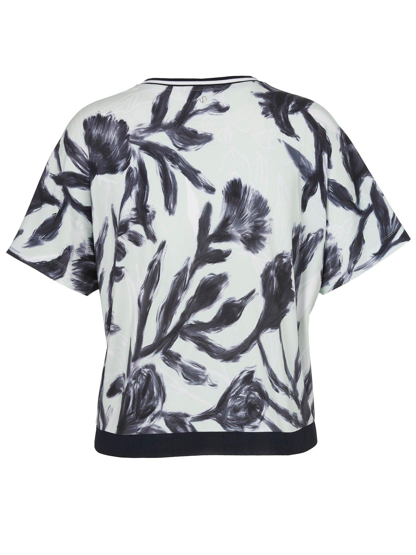 T-Shirt V-Ausschnitt ohne Arm Druck (Mint Multicolor)