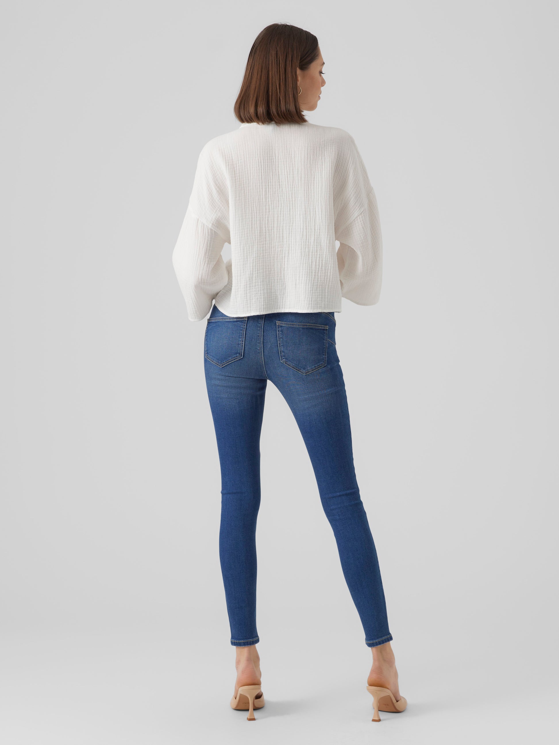 Vmnatali Crop Shirt Wvn Ga Noos (Snow White)