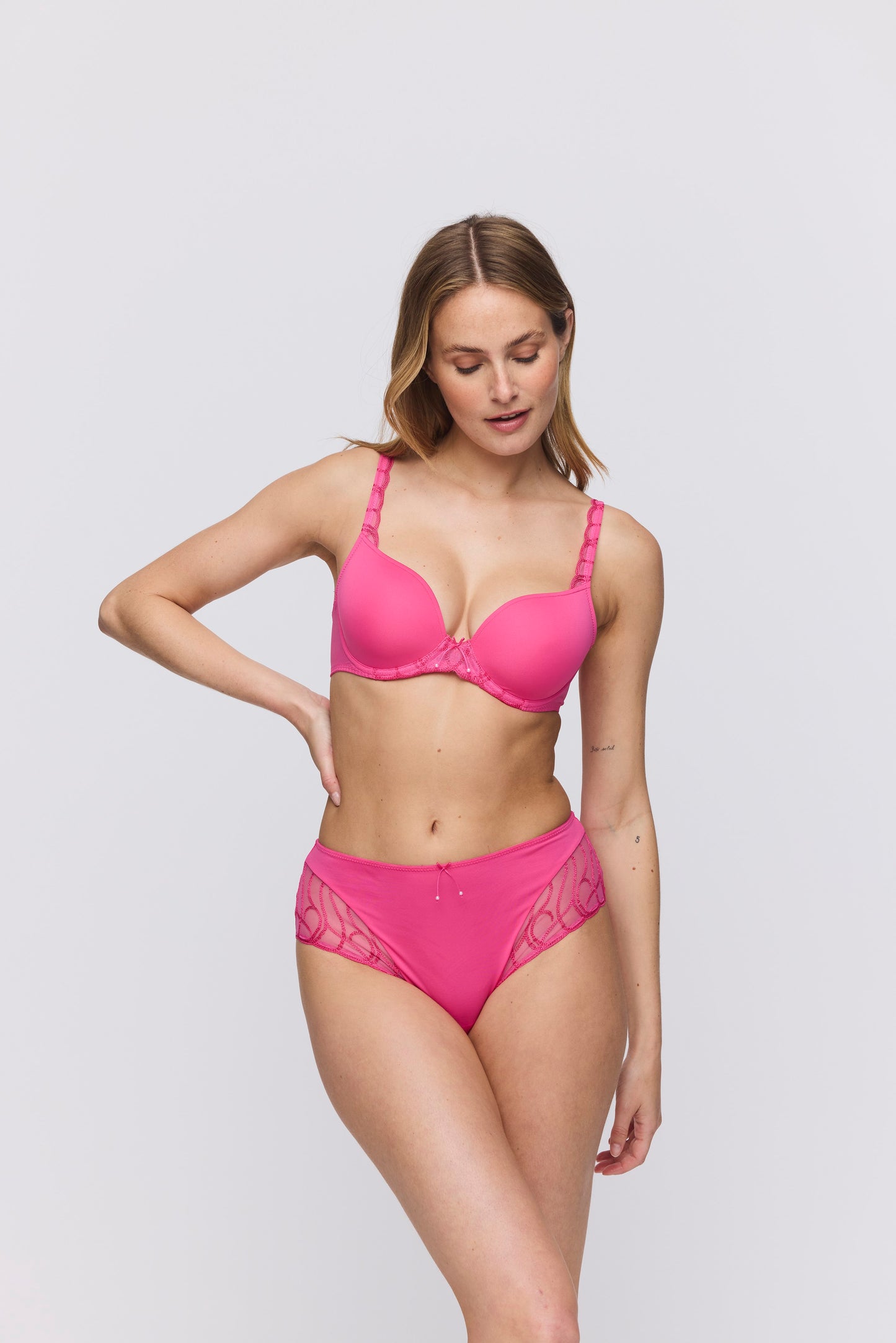 HELEEN hollywood pink Unterlegter BH Herzform (Hwp)