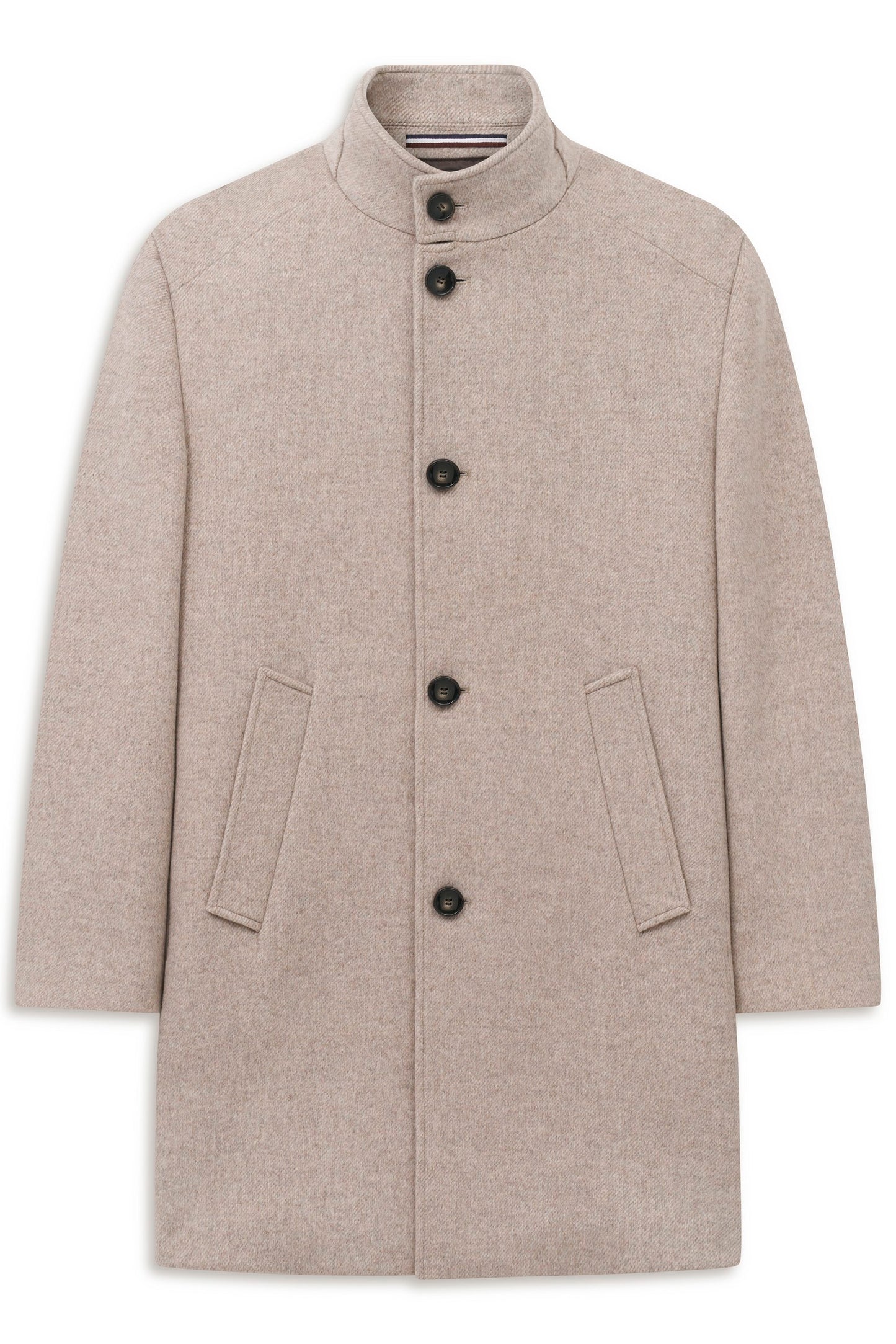 Herrenmantel Wolle (Beige)