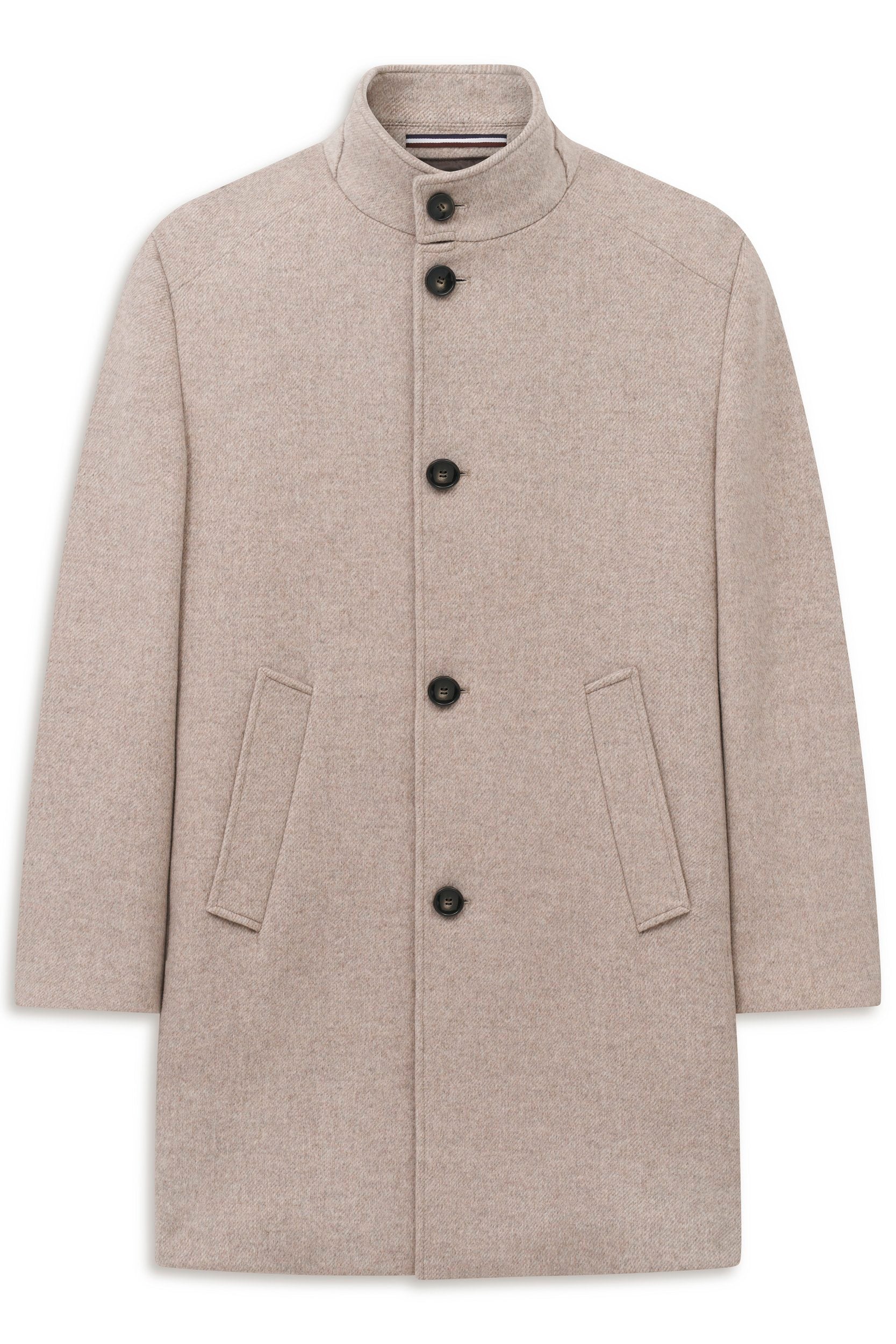 Herrenmantel Wolle (Beige)