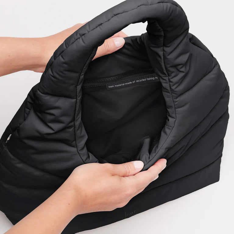 Wavy Puffer Shoulder Bag