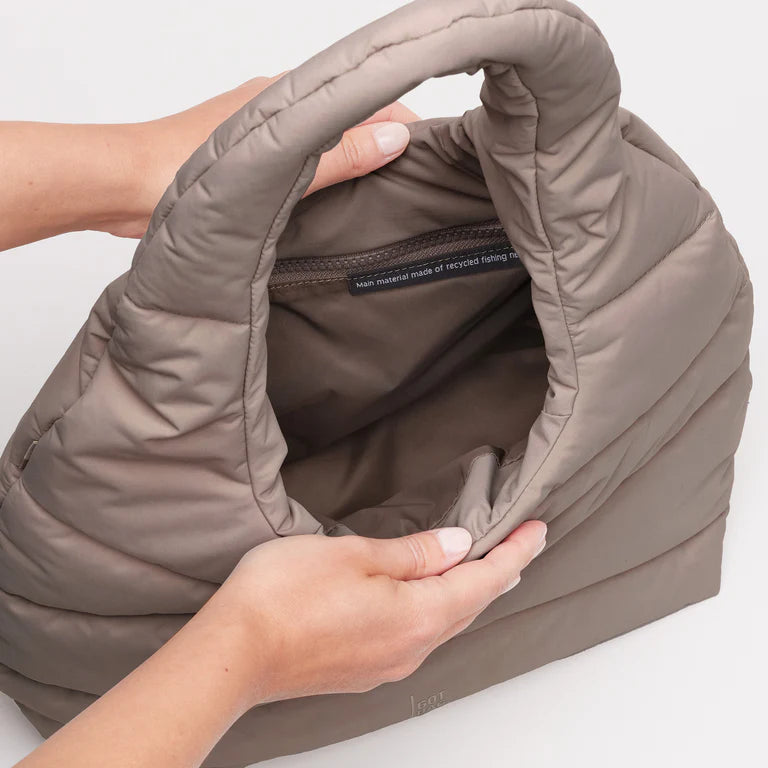 Wavy Puffer Shoulder Bag