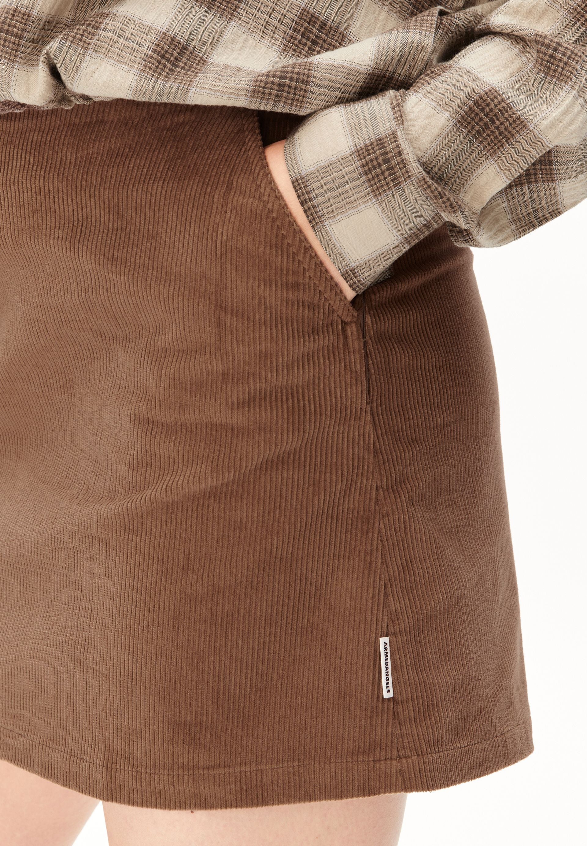 Corduroy Mini Skirt (Amberwood)