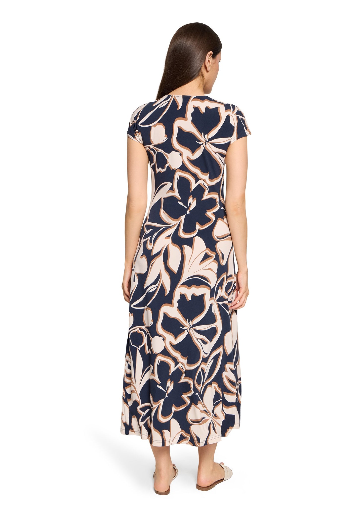 Midikleid (Dark Blue/brown)