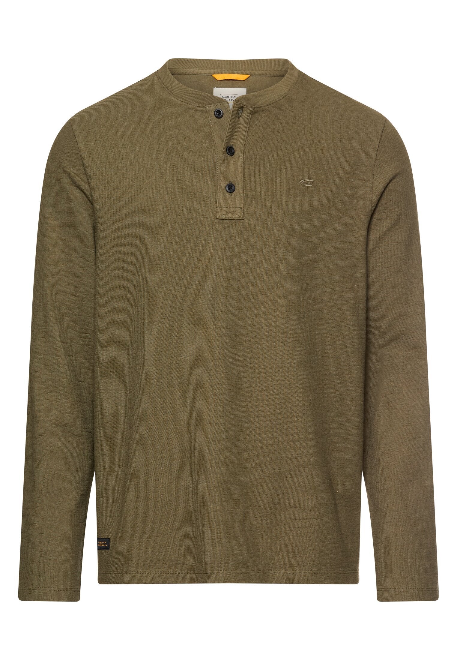 Henleyshirt mit Knopfleiste (Deep Olive)