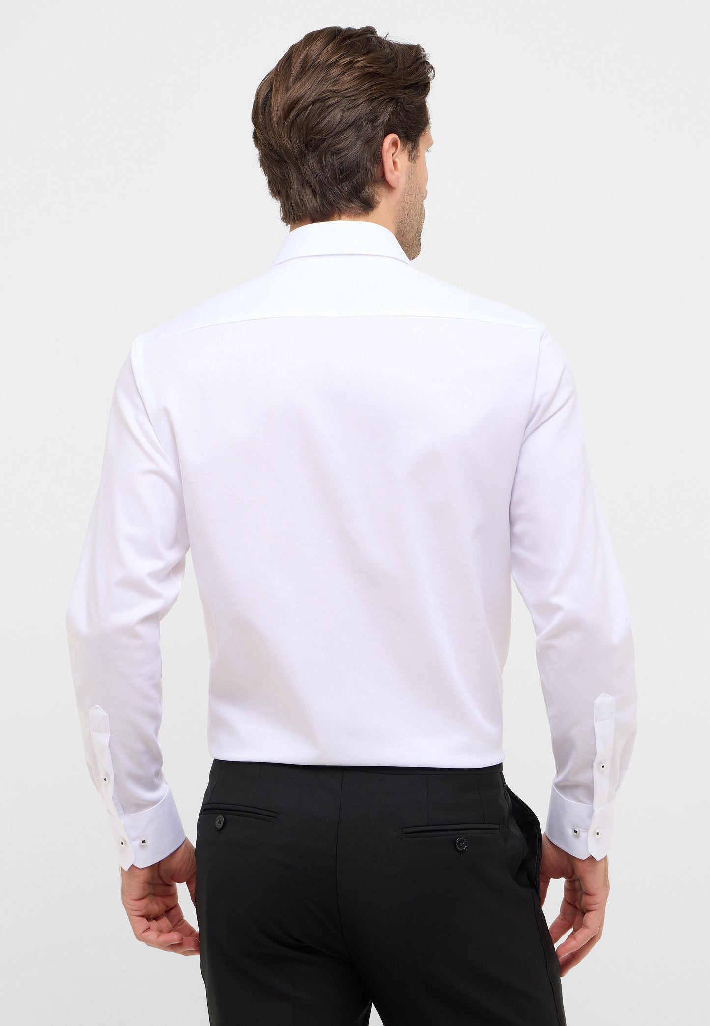 Hemd Twill Langarm (Weiss)