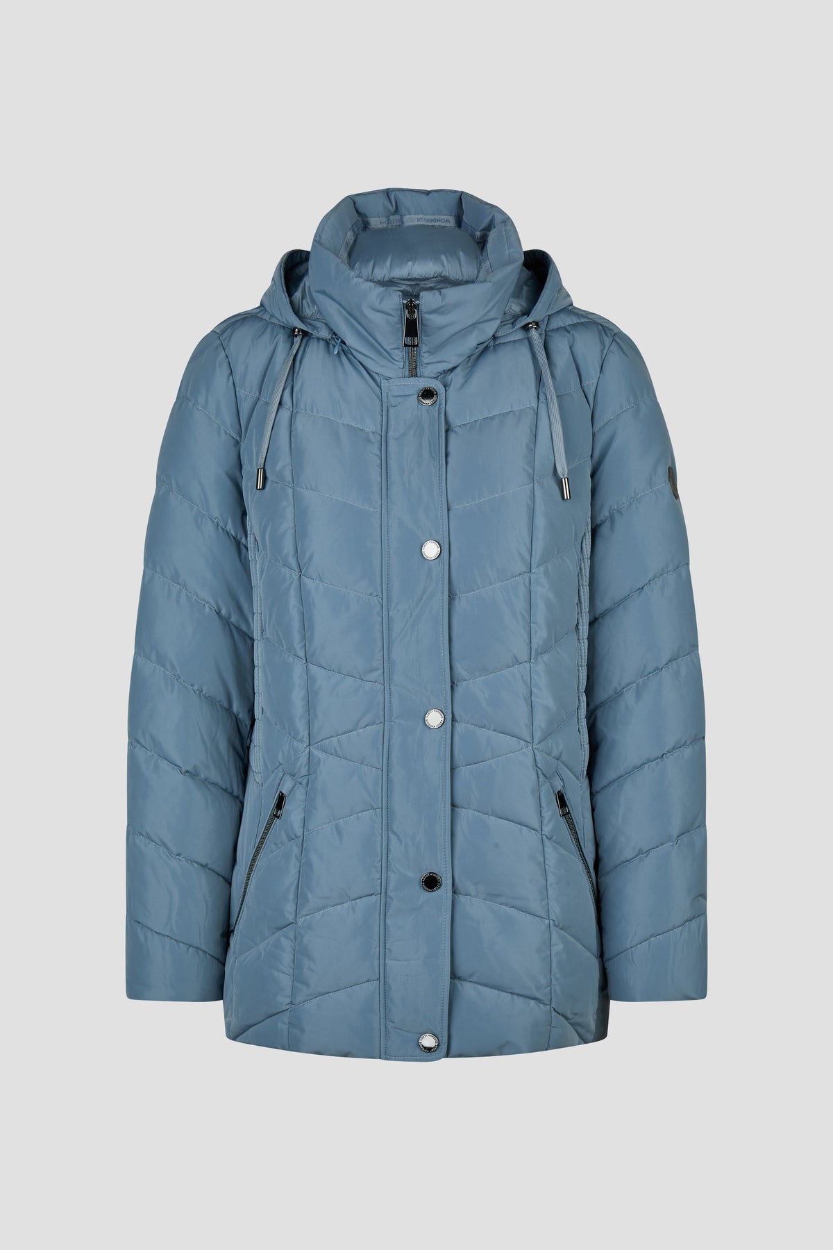 Jacke Down Free mit Kapuze (Ice Blue)