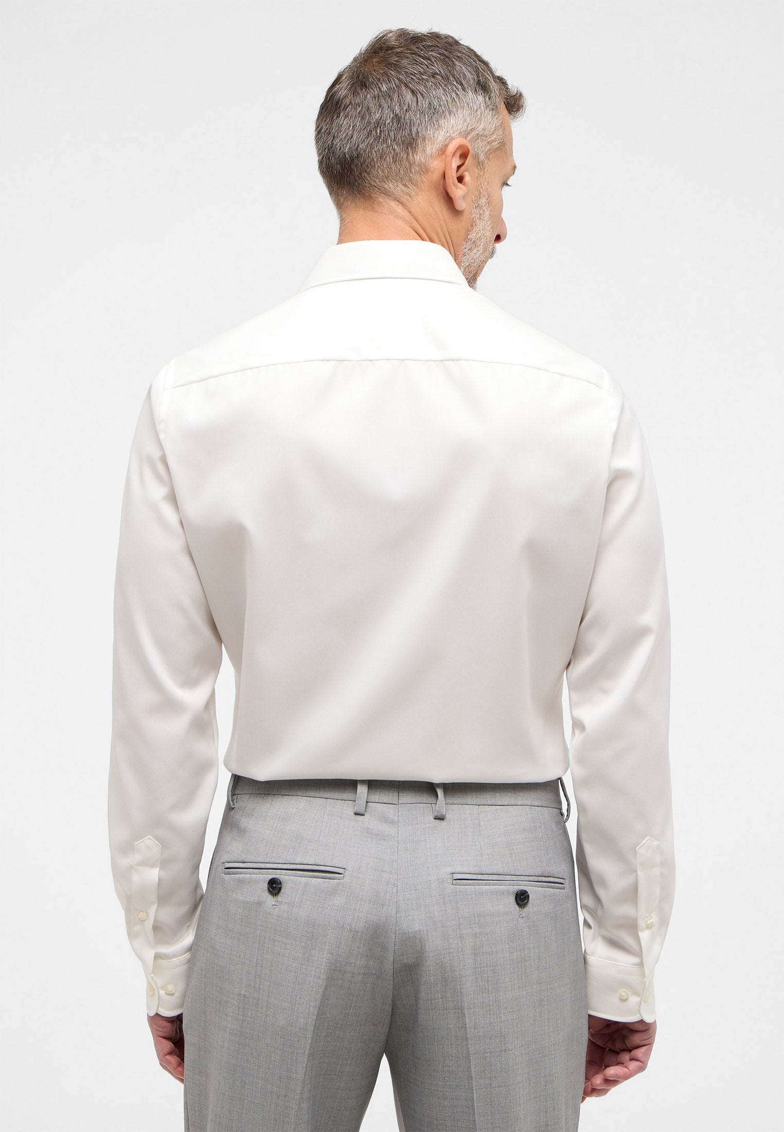 Eterna Langarm Hemd Slim Fit Cover Shirt Twill (Champagner)
